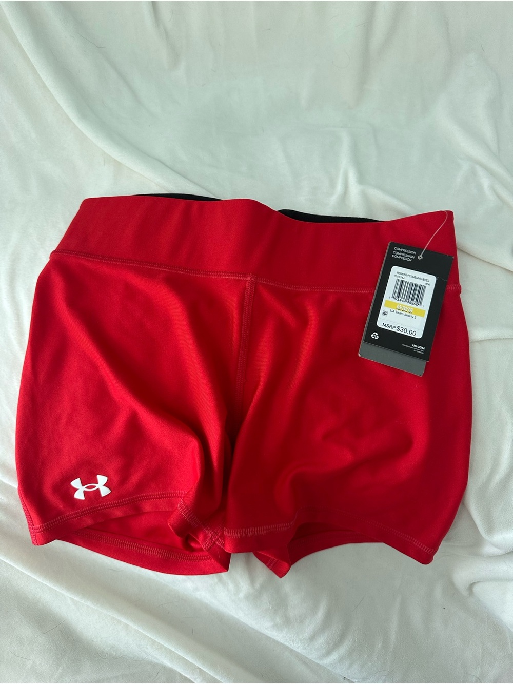Under Armour Women's Red Performance Compression Shorts
